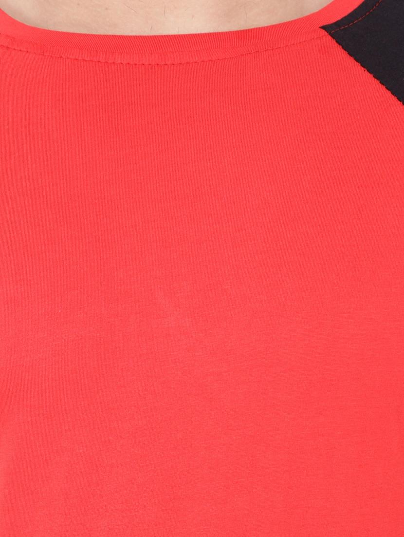 red cotton blend t-shirt - 20841549 - Standard Image - 4