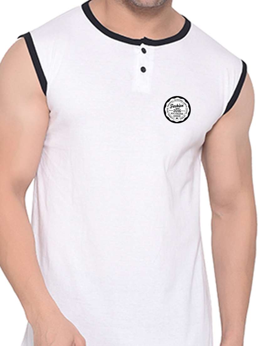 white cotton blend t-shirt - 20841566 -  Standard Image - 4