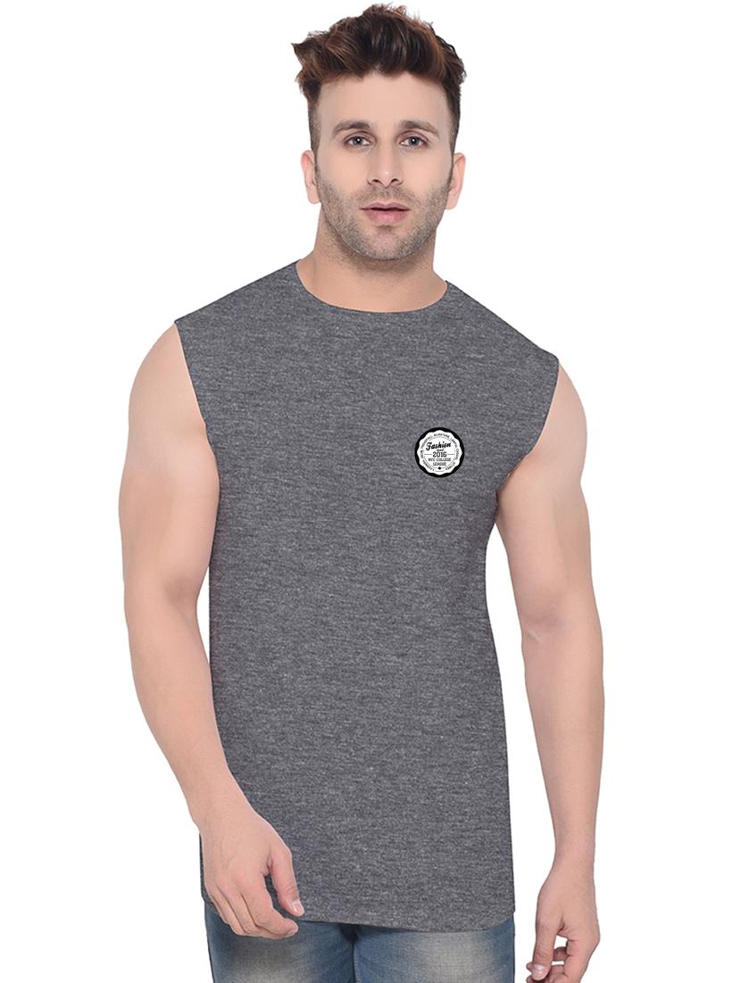 grey cotton blend t-shirt - 20841568 - Zoom Image - 0