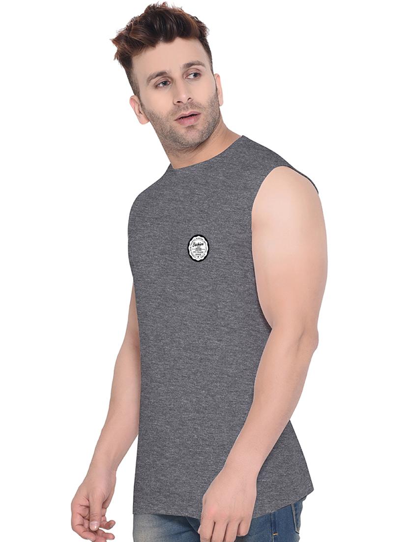grey cotton blend t-shirt - 20841568 - Standard Image - 1