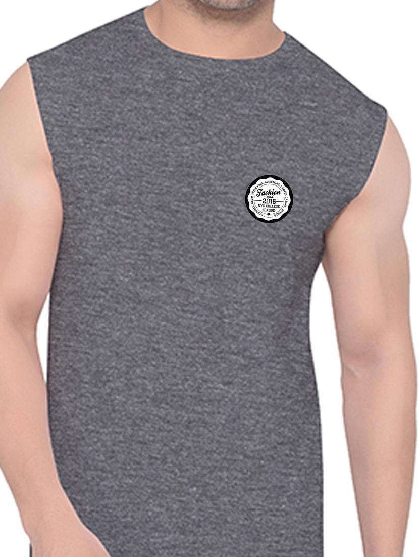 grey cotton blend t-shirt - 20841568 - Standard Image - 4