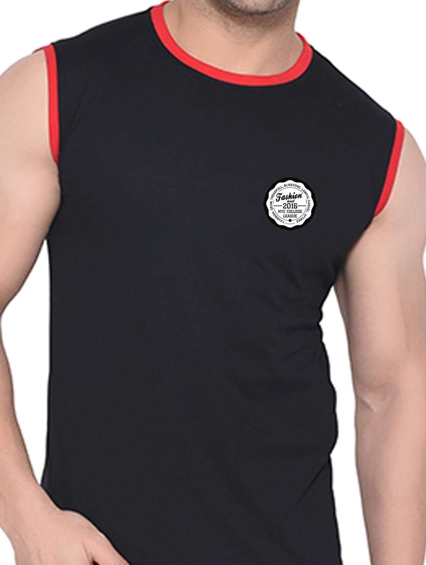 black cotton blend t-shirt - 20841569 -  Standard Image - 4