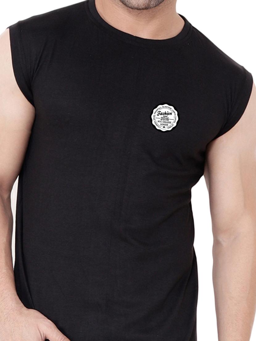 black cotton blend t-shirt - 20841583 - Standard Image - 4