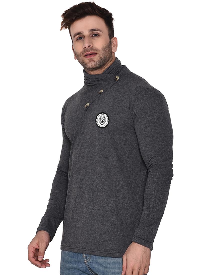 grey cotton blend t-shirt - 20841591 -  Standard Image - 1