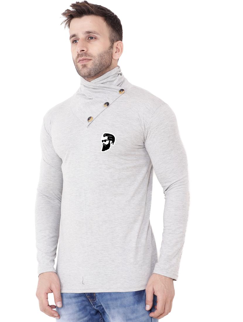 grey cotton blend t-shirt - 20841610 - Standard Image - 1