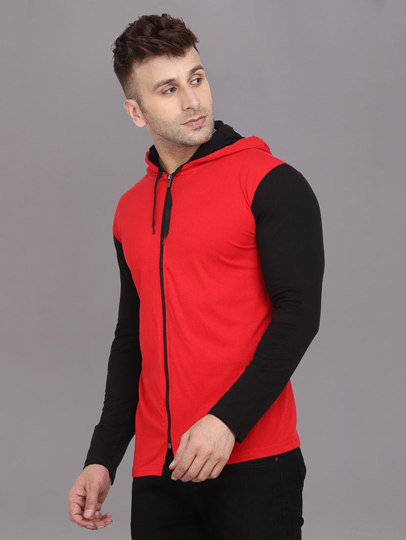 red cotton blend t-shirt - 20841613 - Standard Image - 1