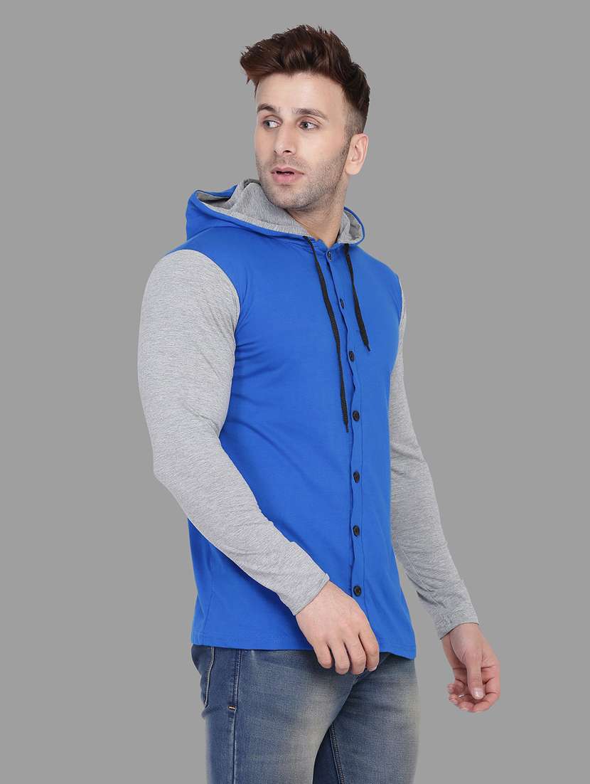 blue cotton blend t-shirt - 20841617 -  Standard Image - 1