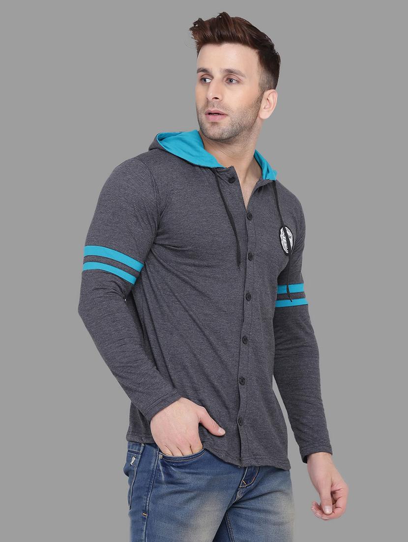 grey cotton blend t-shirt - 20841621 - Standard Image - 1