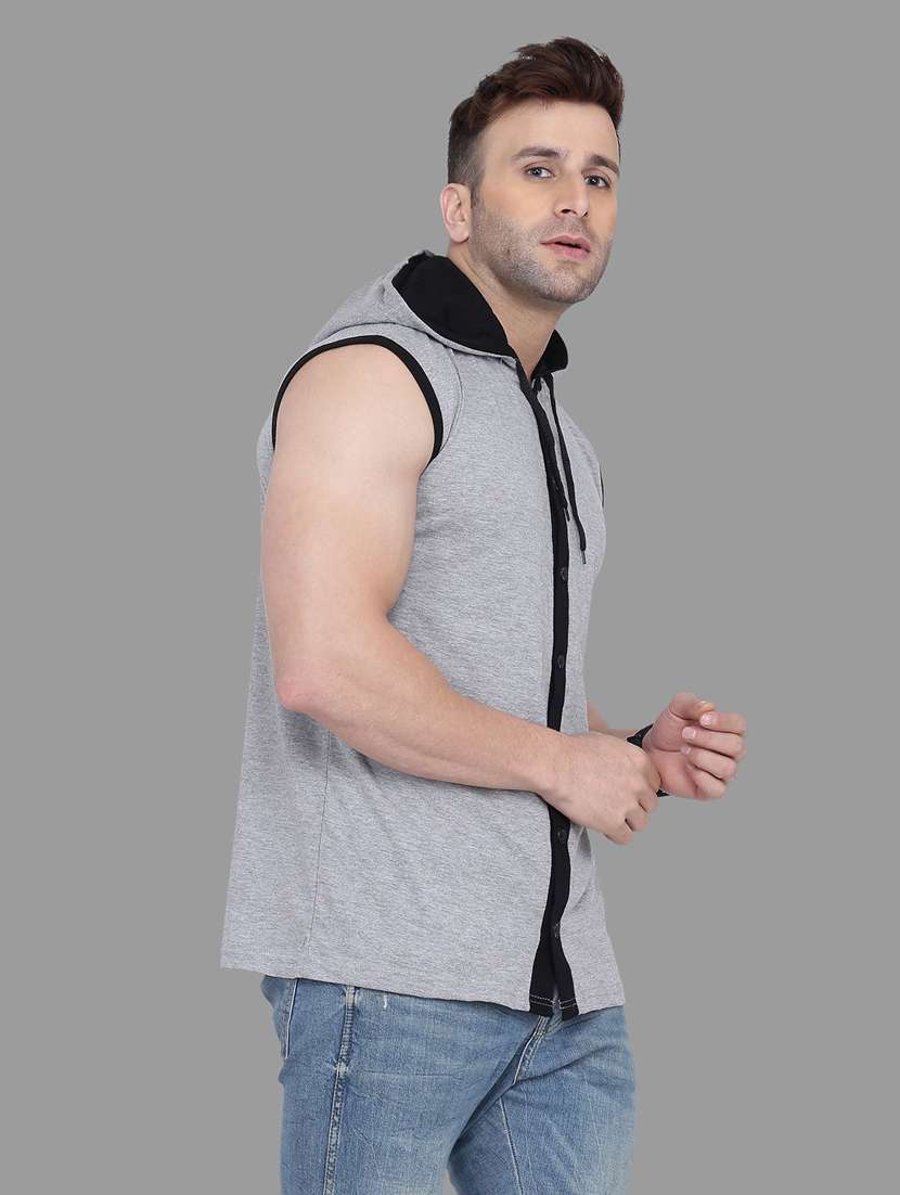 grey cotton blend t-shirt - 20841625 -  Standard Image - 1