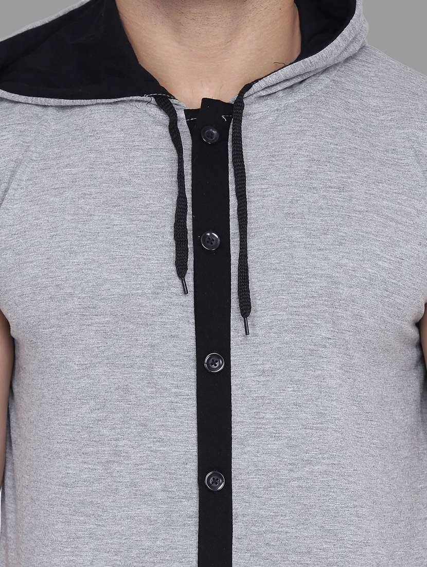 grey cotton blend t-shirt - 20841625 - Standard Image - 4