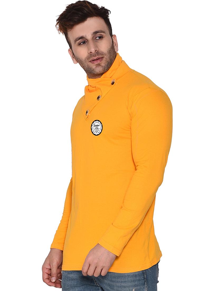 yellow cotton blend t-shirt - 20841641 - Standard Image - 1