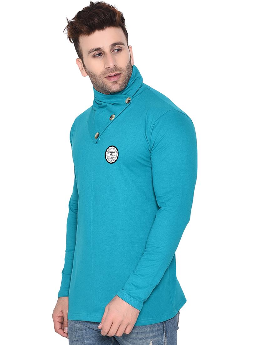 green cotton blend t-shirt - 20841645 - Standard Image - 1