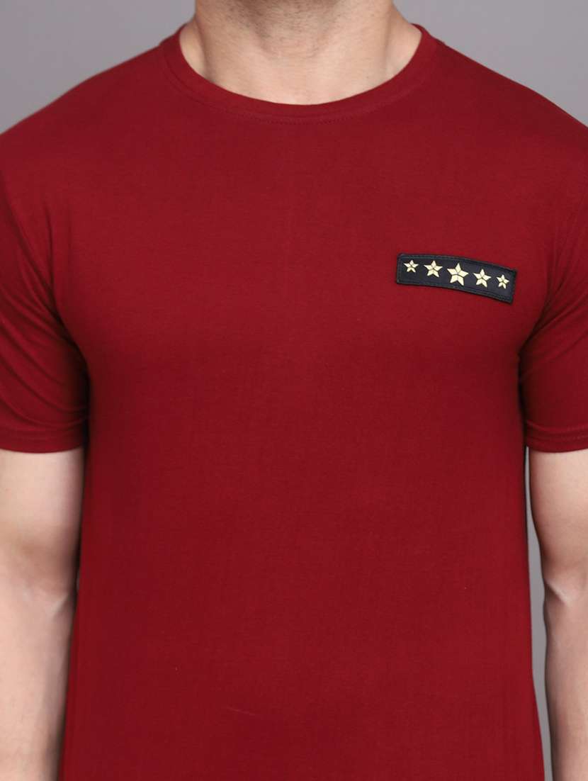 men solid round neck t-shirt - 20841672 -  Standard Image - 4