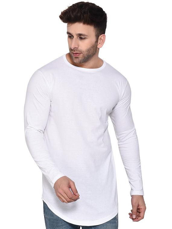 men solid long sleeves round neck t-shirt - 20841673 - Zoom Image - 0
