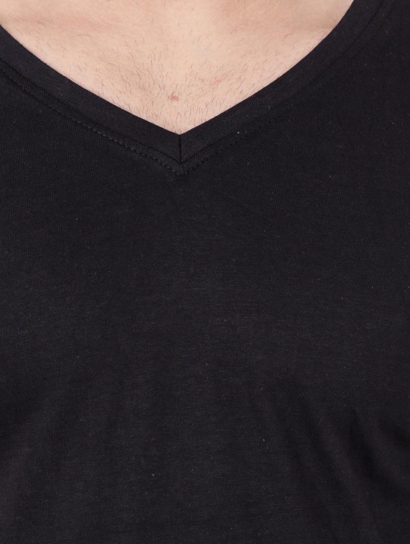 black cotton blend t-shirt - 20841697 - Standard Image - 4