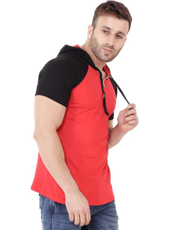 red cotton blend t-shirt - 20841698 -  Standard Image - 1