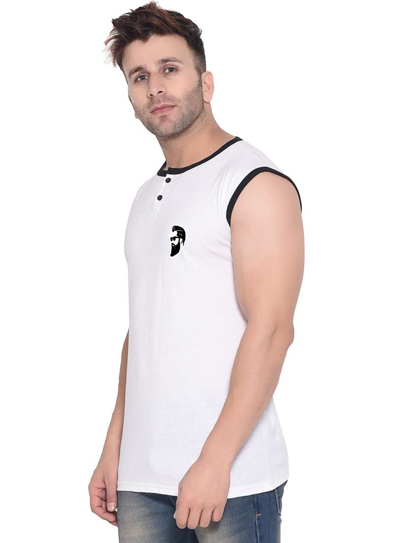 white cotton blend t-shirt - 20841707 -  Standard Image - 1