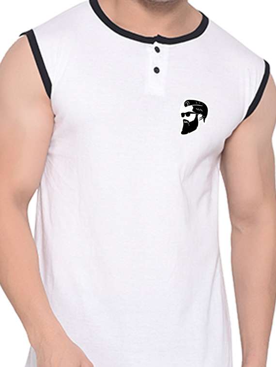 white cotton blend t-shirt - 20841707 -  Standard Image - 4
