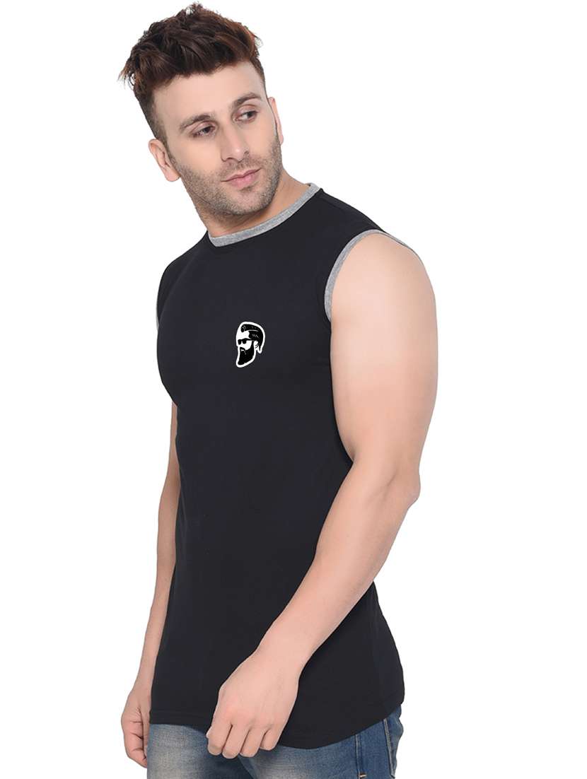 black cotton blend t-shirt - 20841727 -  Standard Image - 1