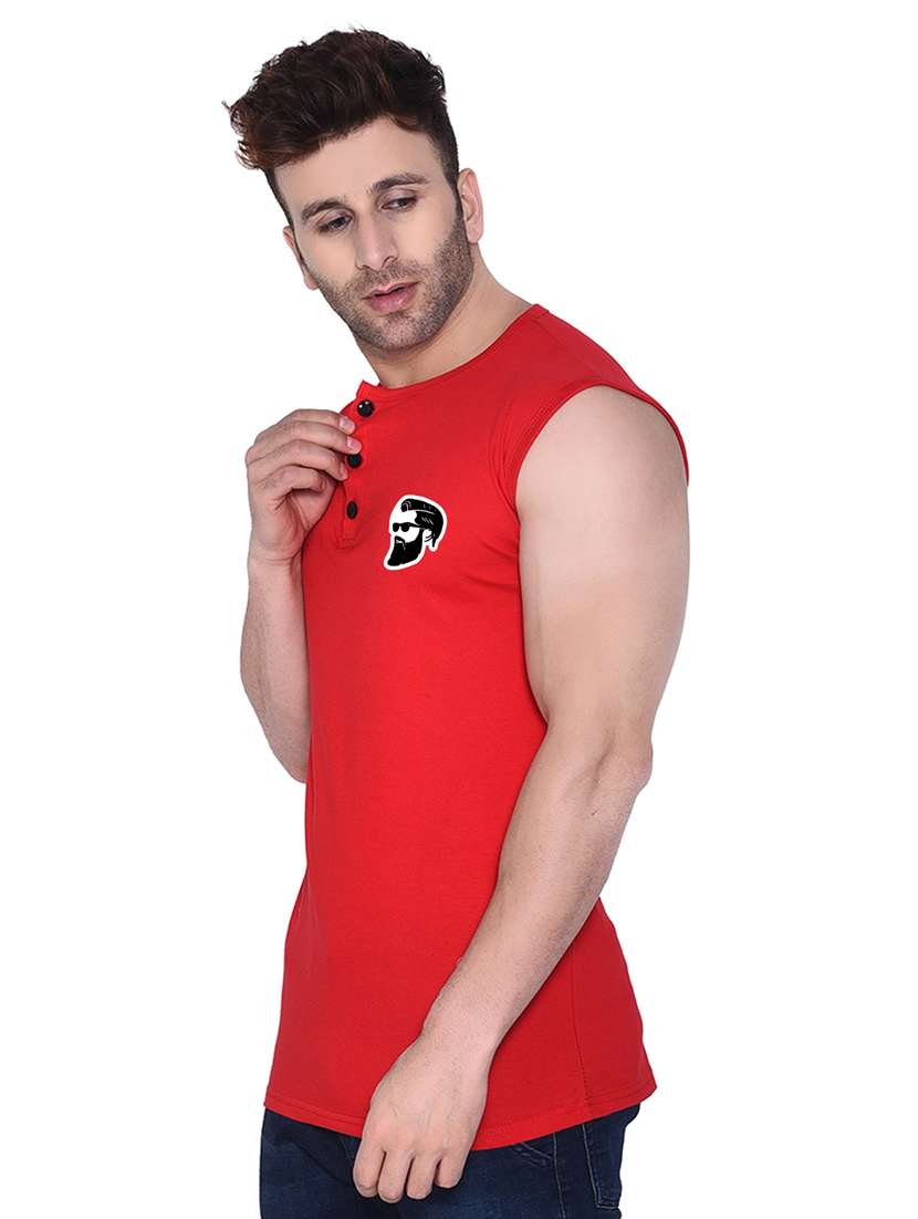 red cotton blend t-shirt - 20841739 -  Standard Image - 1