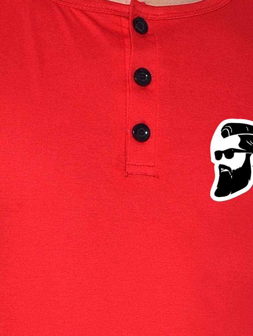 red cotton blend t-shirt - 20841739 -  Standard Image - 4