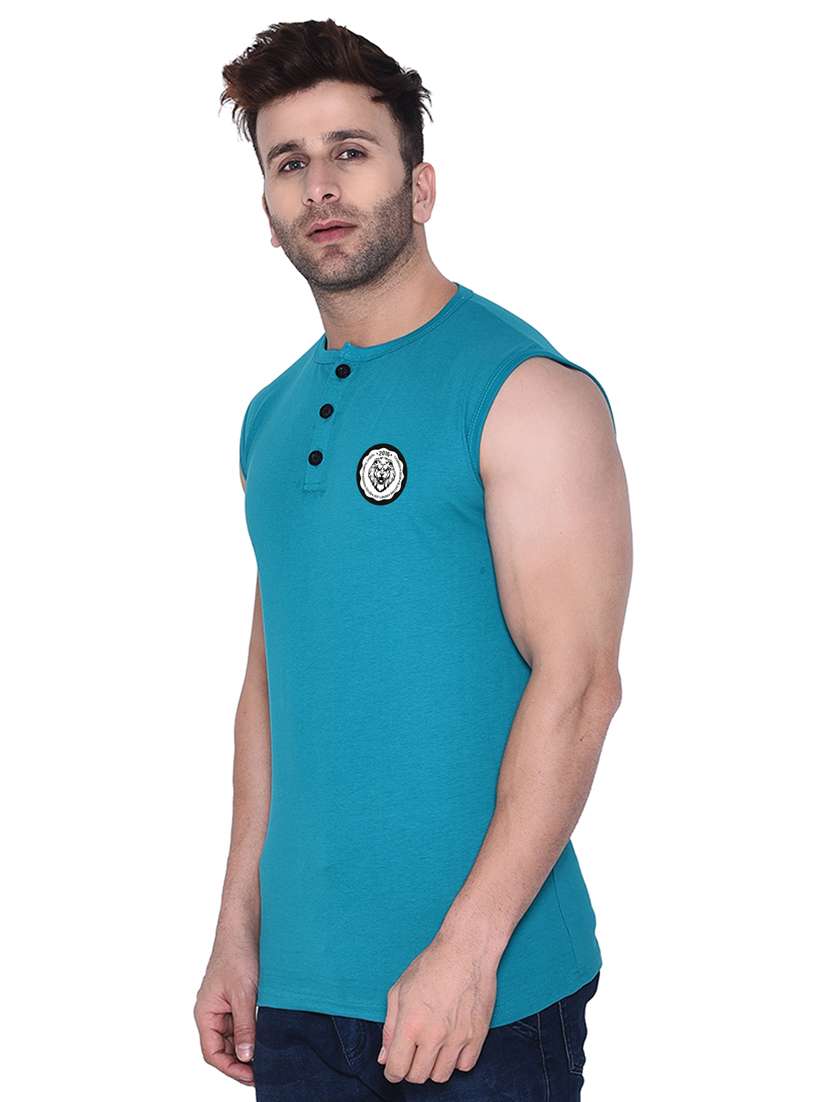 blue cotton blend t-shirt - 20841742 -  Standard Image - 1