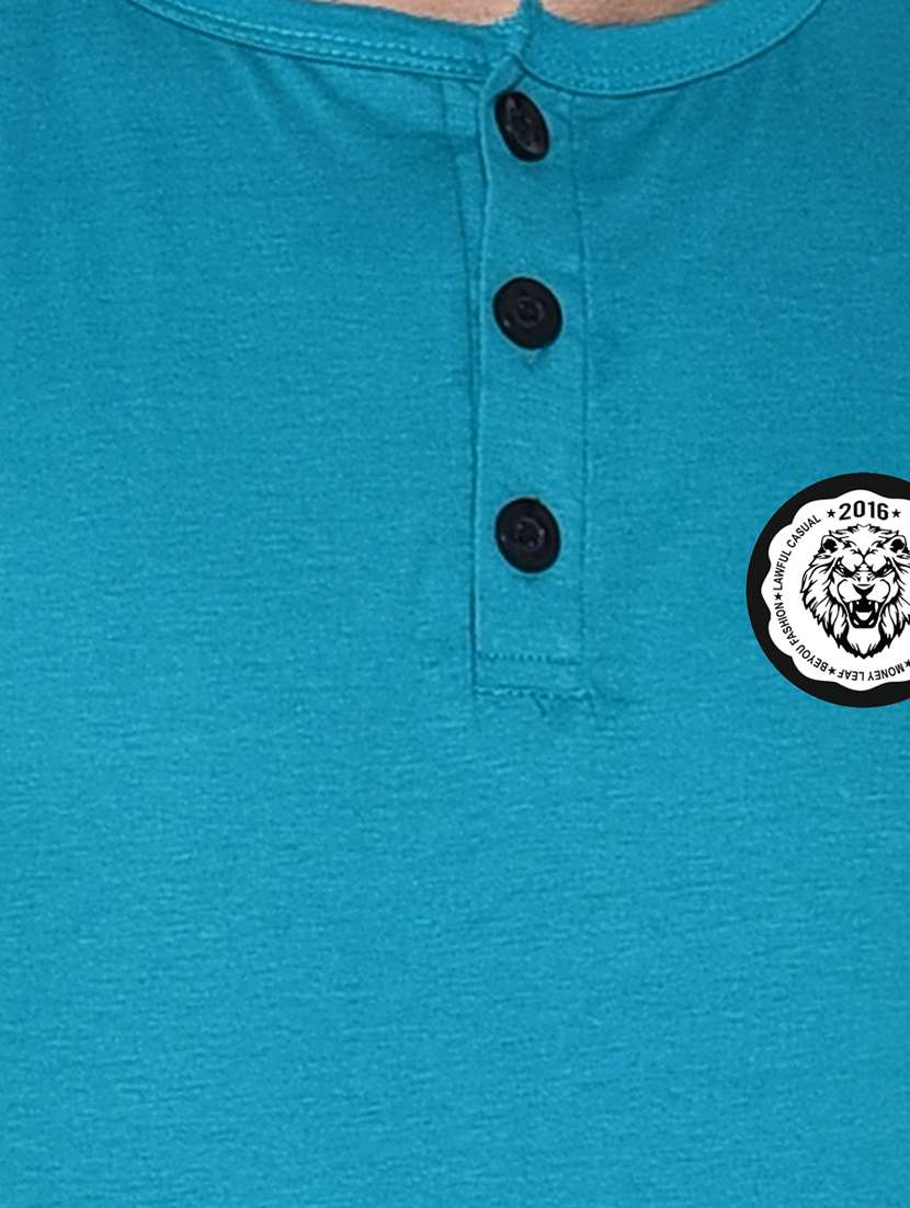 blue cotton blend t-shirt - 20841742 -  Standard Image - 4