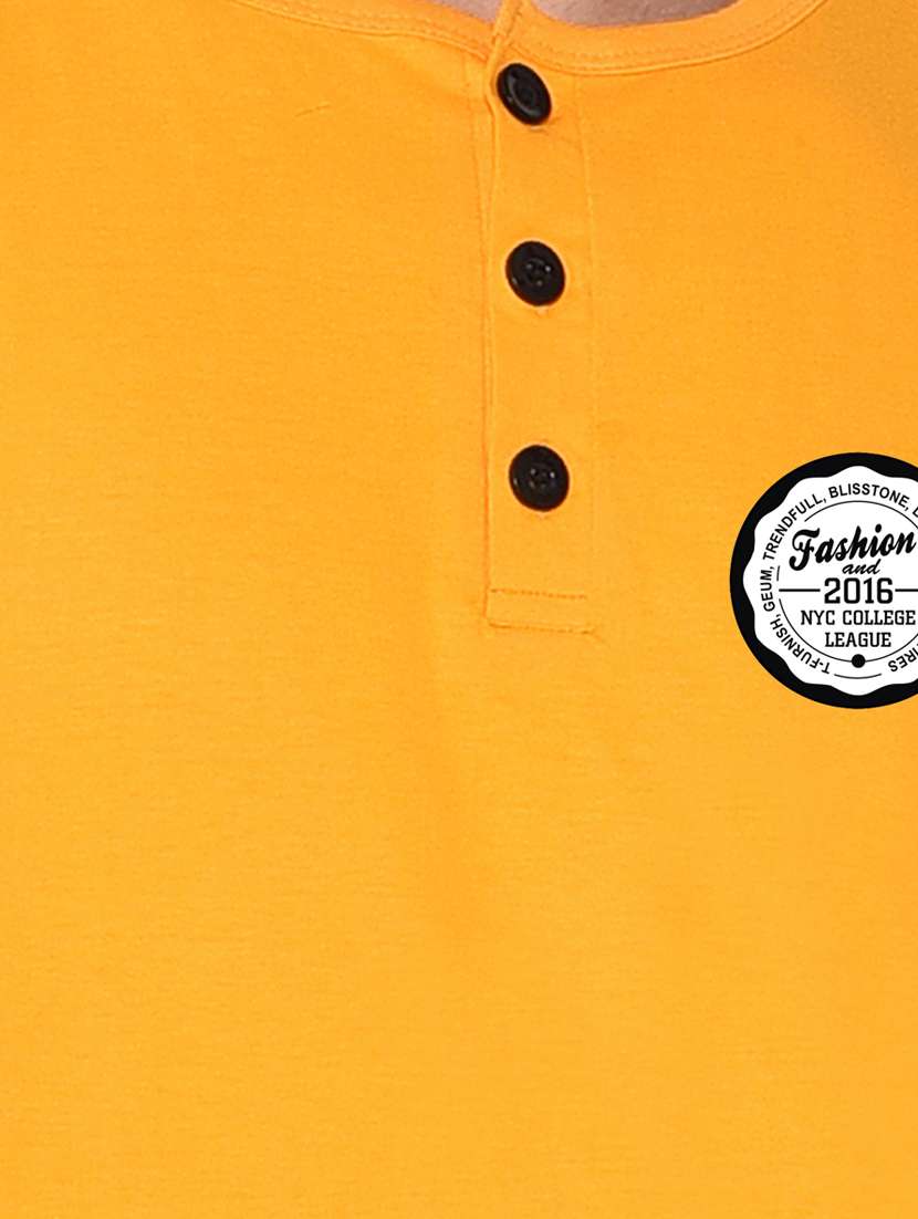 yellow cotton blend t-shirt - 20841744 -  Standard Image - 4