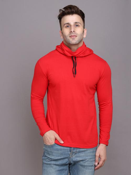 red cotton blend t-shirt - 20841774 -  Standard Image - 0