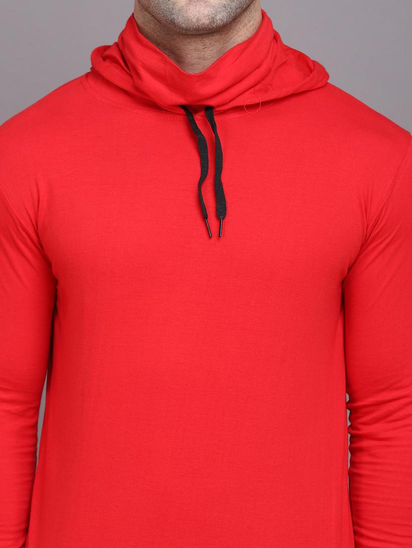 red cotton blend t-shirt - 20841774 - Standard Image - 4