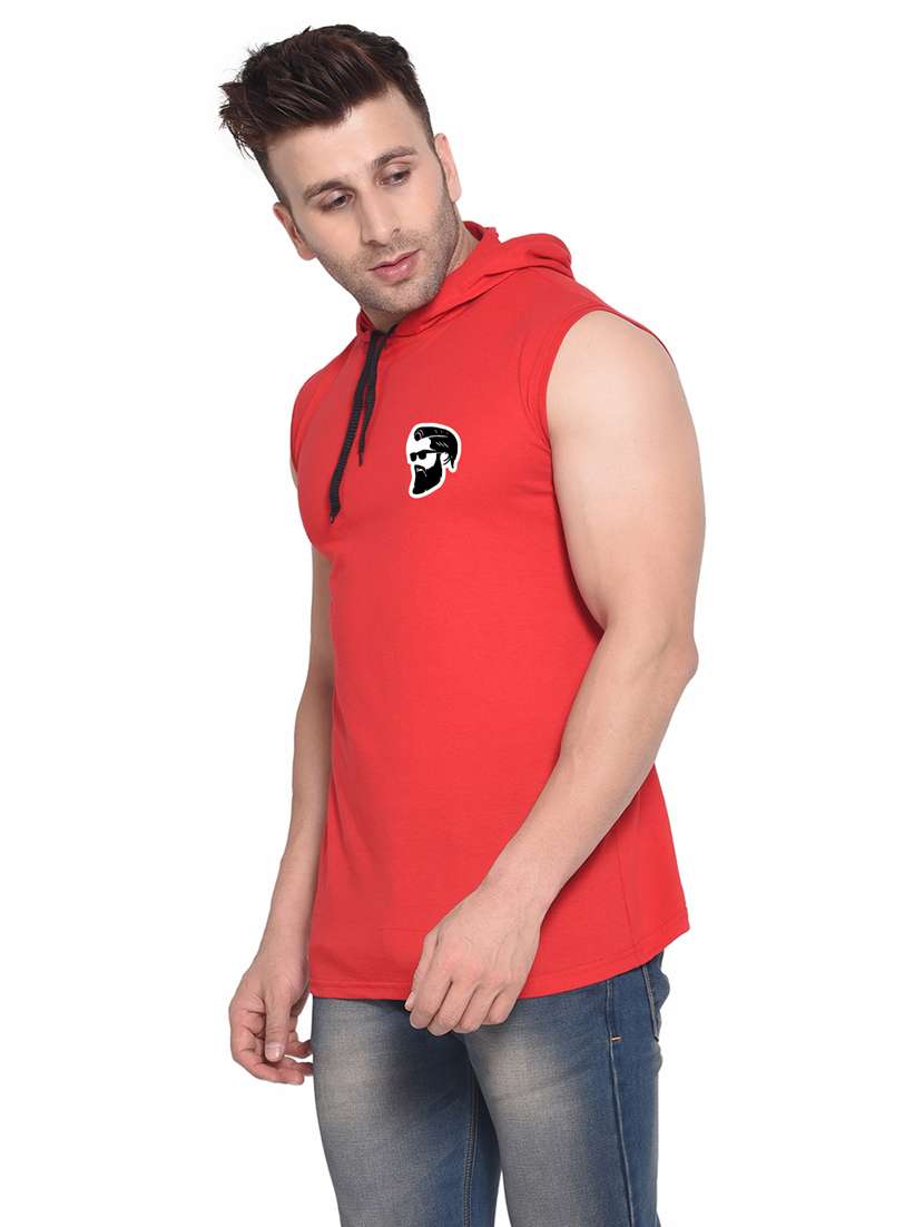 red cotton blend t-shirt - 20841781 -  Standard Image - 1