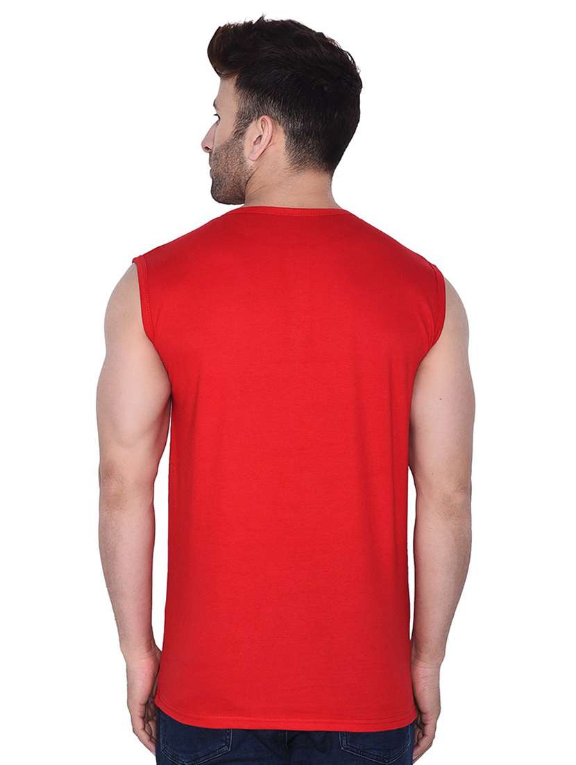 red cotton blend t-shirt - 20841785 -  Standard Image - 1