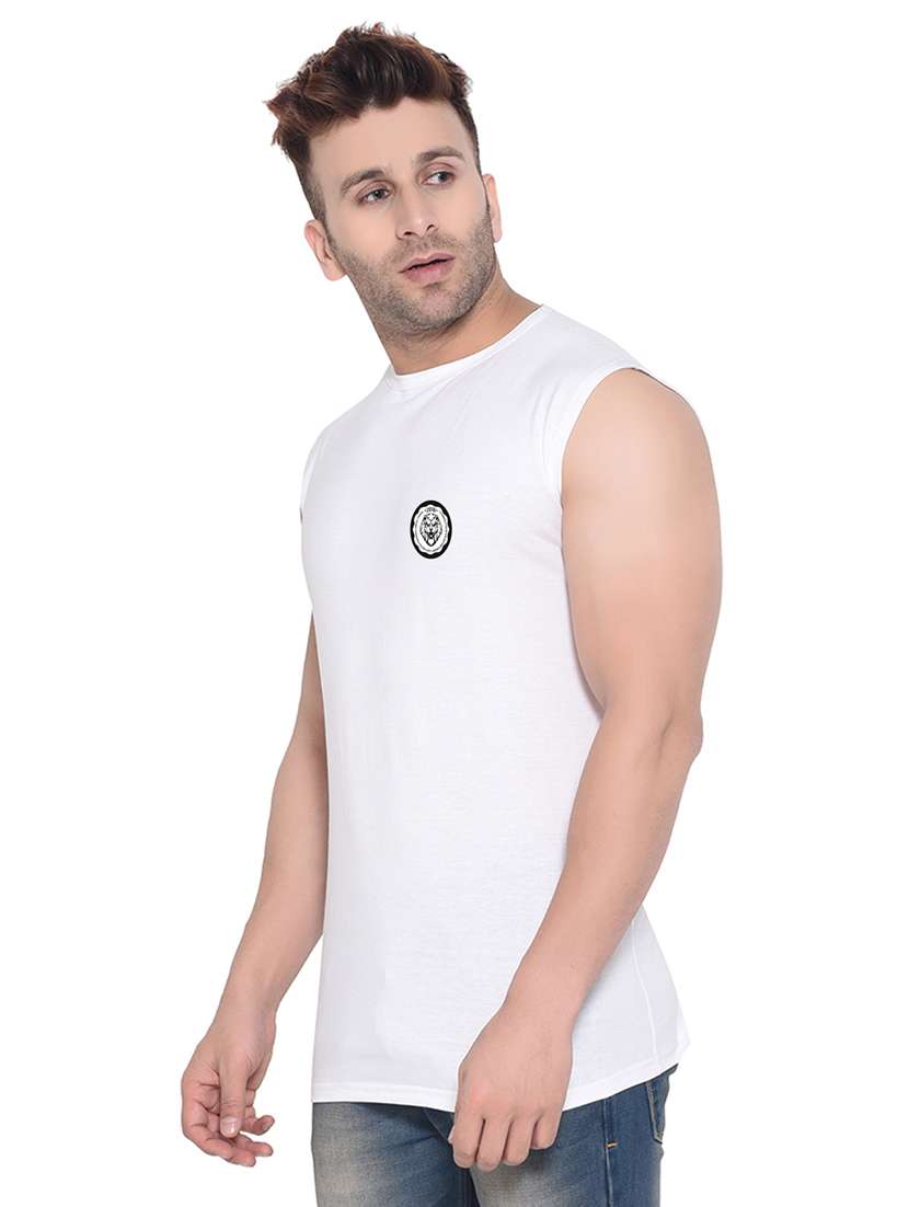 white cotton blend t-shirt - 20841787 -  Standard Image - 1