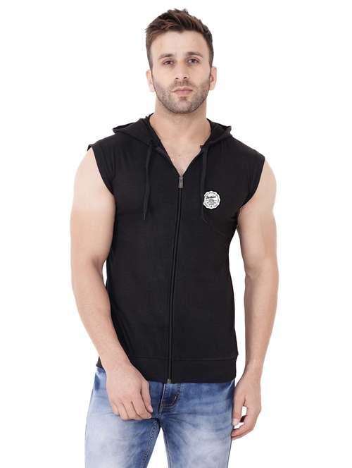 black cotton blend t-shirt - 20841795 - Standard Image - 0