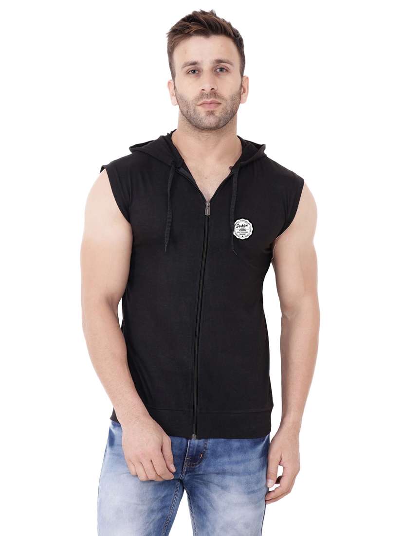 black cotton blend t-shirt - 20841795 - Zoom Image - 0