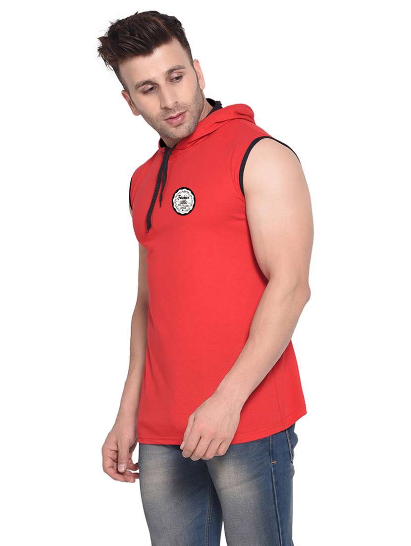 red cotton blend t-shirt - 20841801 -  Standard Image - 1