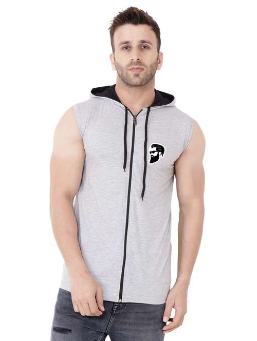 grey cotton blend t-shirt - 20841802 - Standard Image - 0