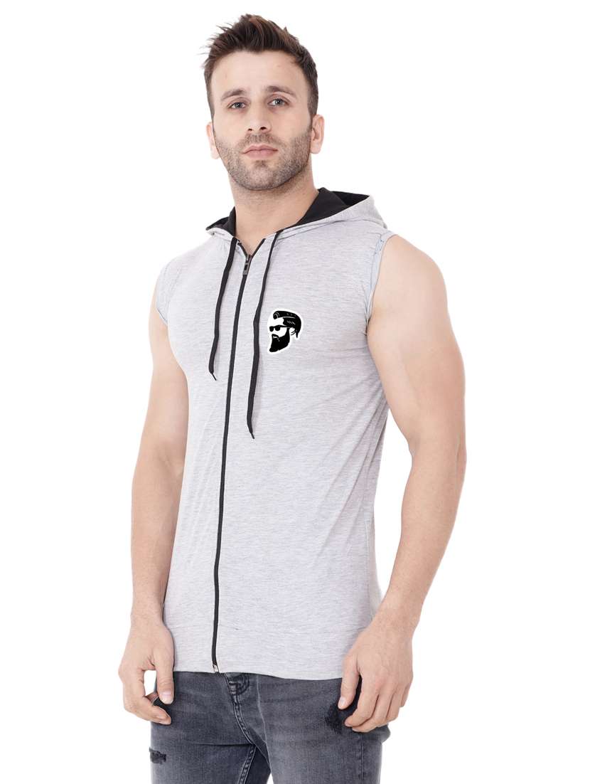 grey cotton blend t-shirt - 20841802 - Standard Image - 1