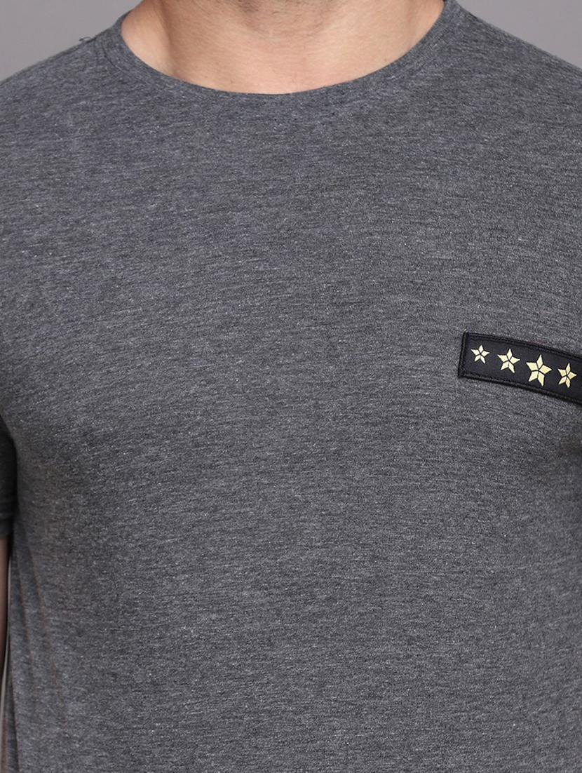 grey cotton blend t-shirt - 20841807 - Standard Image - 4