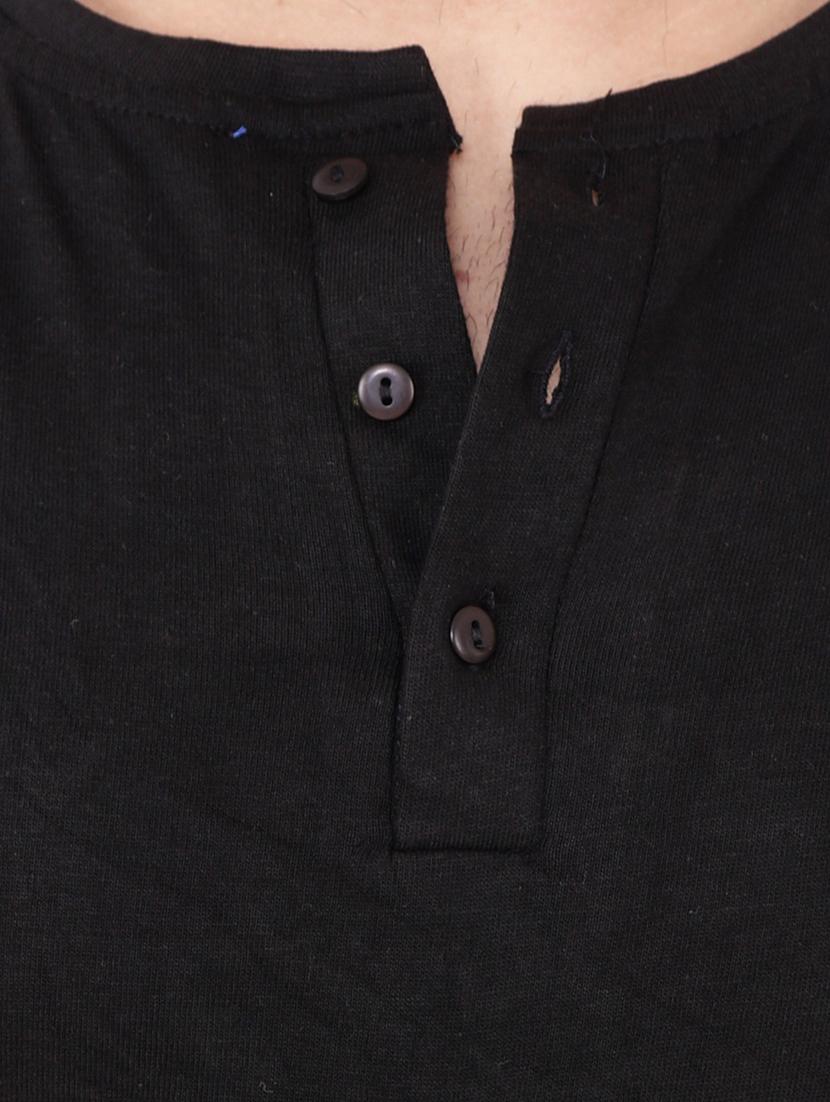 black cotton blend t-shirt - 20841825 - Standard Image - 4