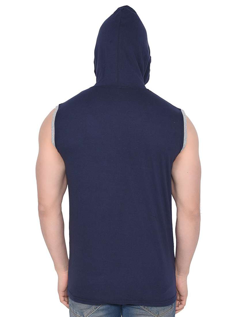 dark blue cotton blend t-shirt - 20841827 -  Standard Image - 1