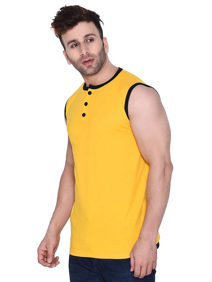 yellow cotton blend t-shirt - 20841840 -  Standard Image - 1