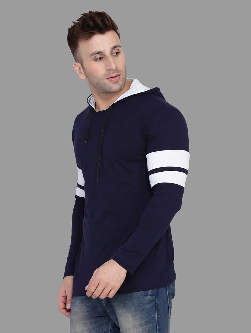 navy blue cotton blend t-shirt - 20841844 -  Standard Image - 1
