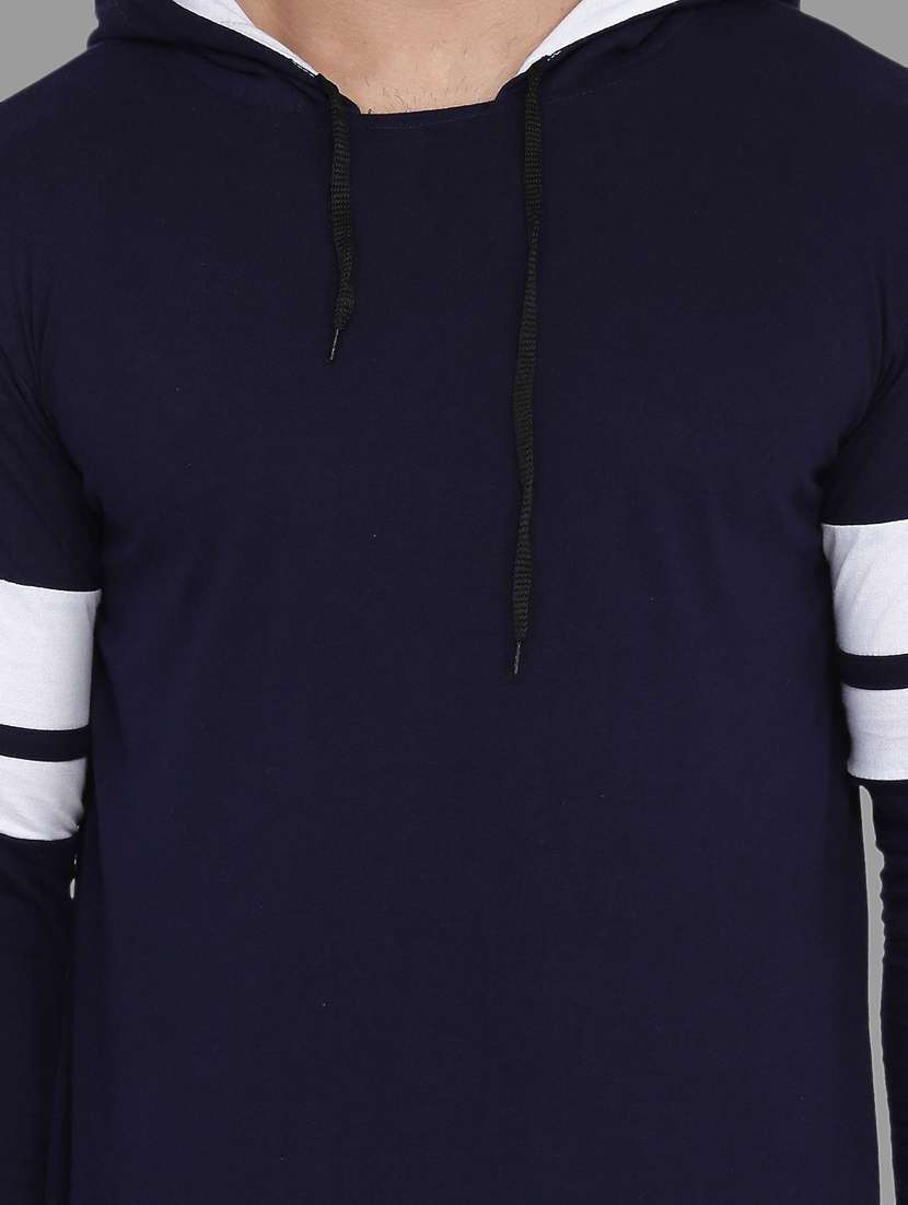 navy blue cotton blend t-shirt - 20841844 -  Standard Image - 4