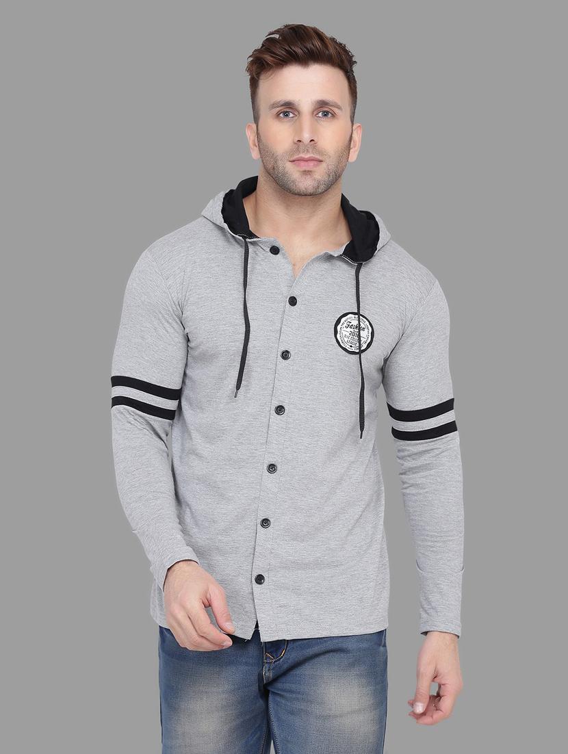 grey cotton blend t-shirt - 20841885 - Zoom Image - 0