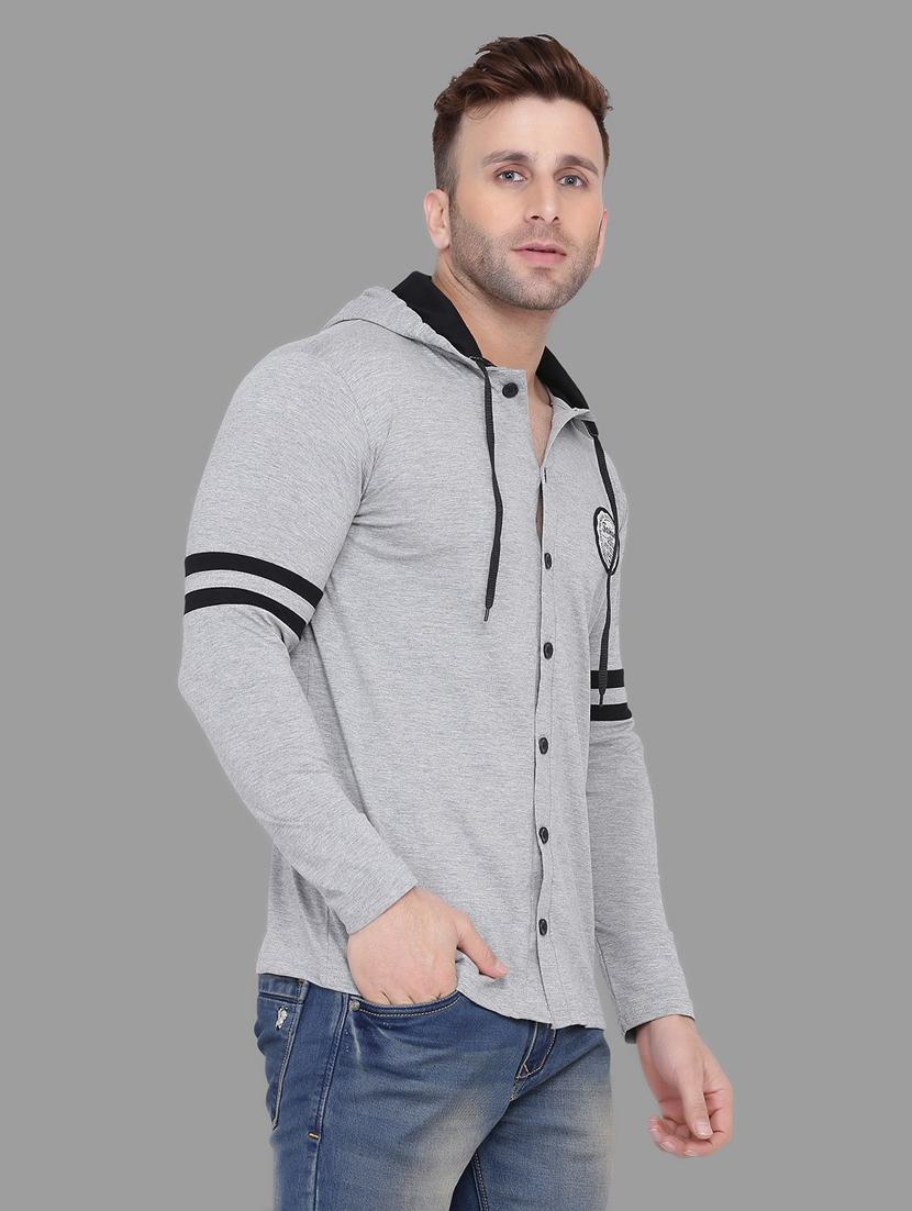 grey cotton blend t-shirt - 20841885 - Standard Image - 1
