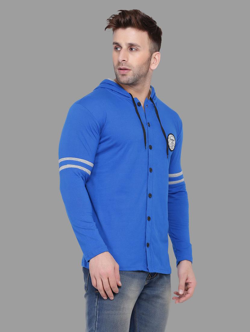 blue cotton blend t-shirt - 20841886 - Standard Image - 1