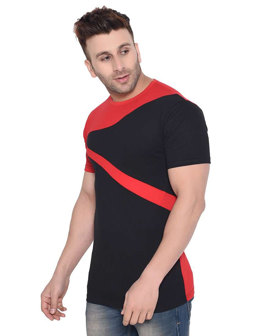  solid cotton blend t-shirt - 20841908 -  Standard Image - 1