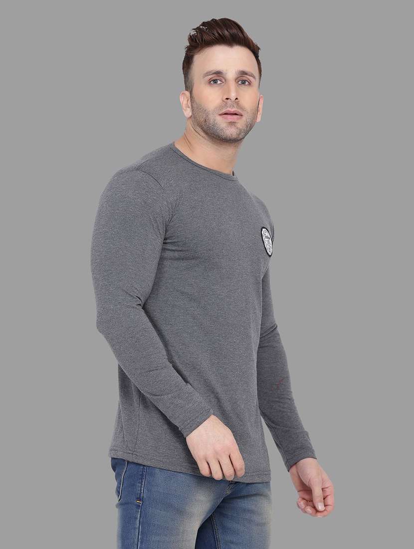  solid cotton blend t-shirt - 20841924 -  Standard Image - 1