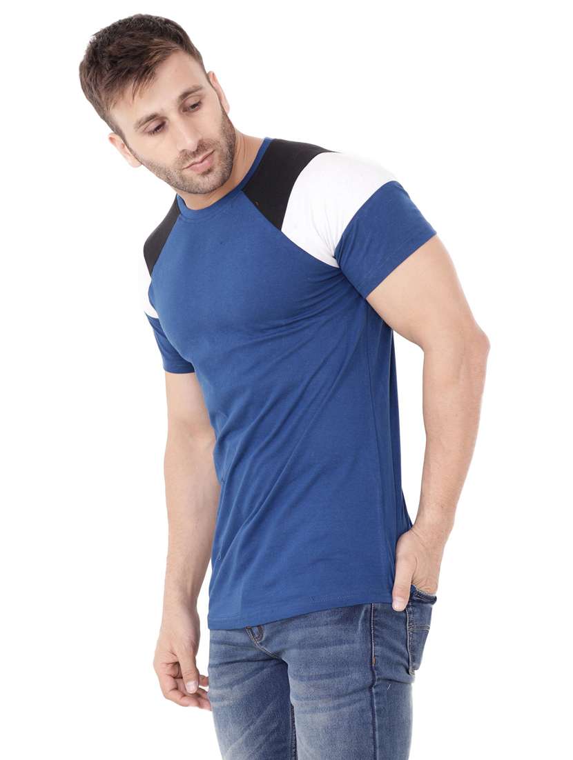 blue cotton blend t-shirt - 20841933 -  Standard Image - 1